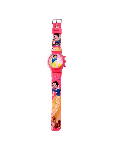 Reloj Niñas Digital Tapa Infantil Luces Sonido Blanca Nieves