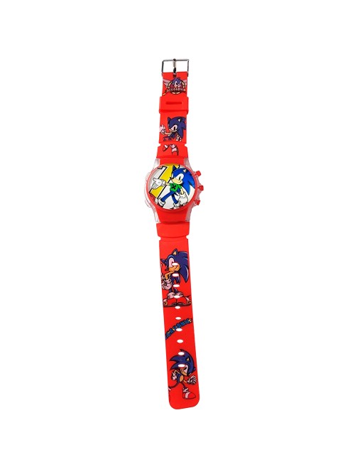 Reloj Niños Digital Tapa Infantil Luces Sonic Anime