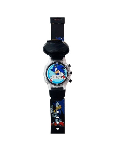 Reloj Niños Digital Tapa Infantil Luces Sonic Anime