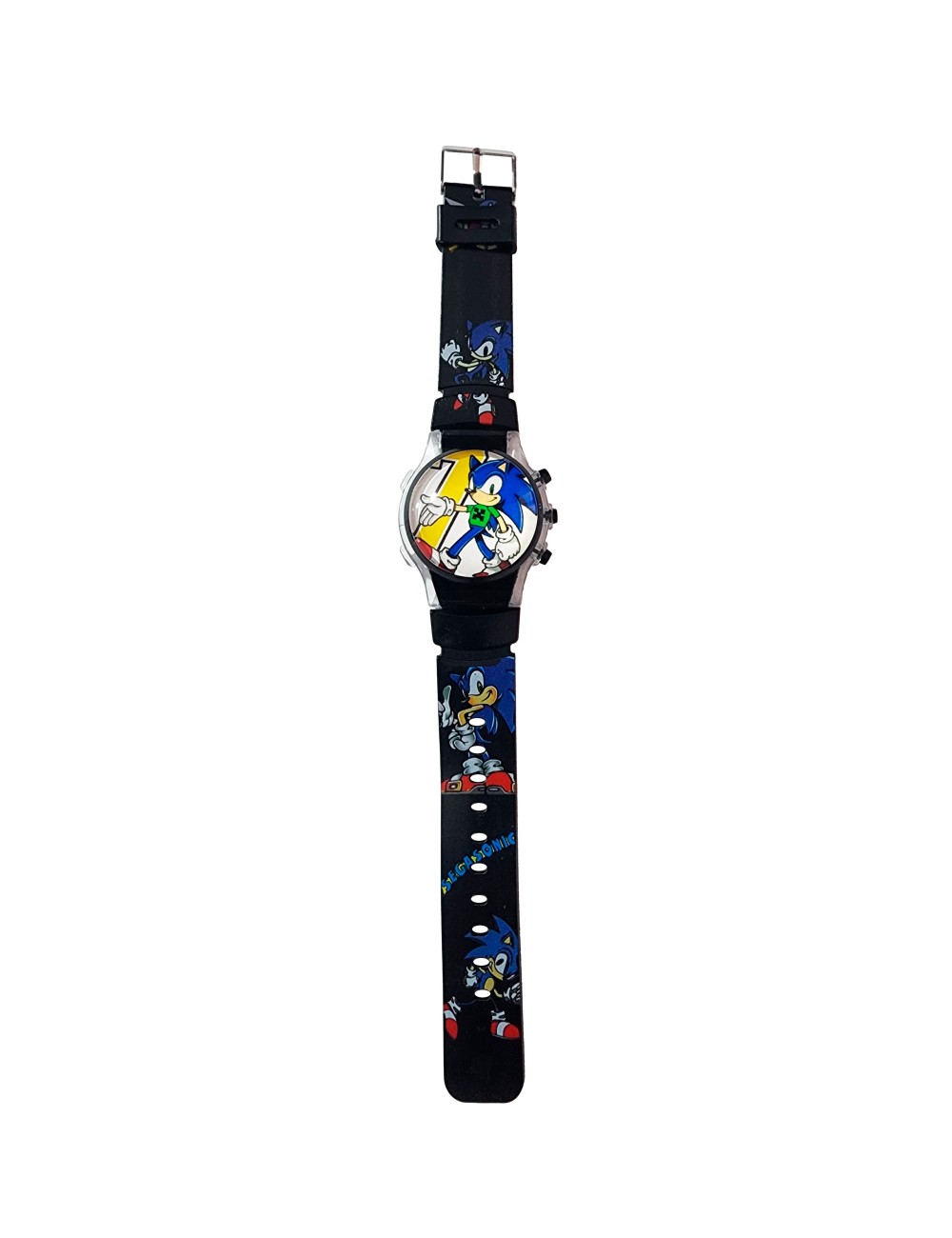 Reloj Niños Digital Tapa Infantil Luces Sonic Anime