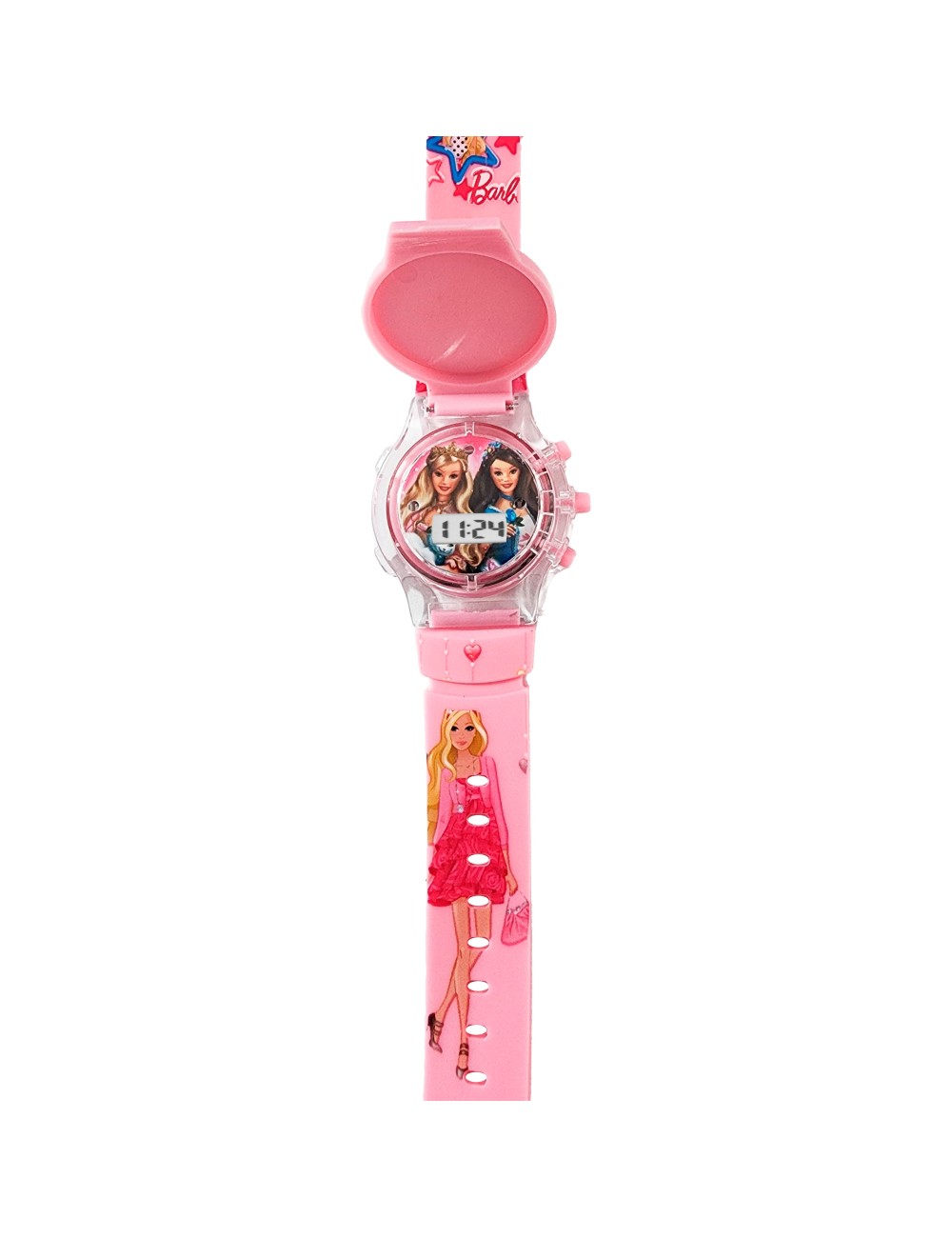 Reloj Niñas Digital Tapa Infantil Luces Sonido Muñeca