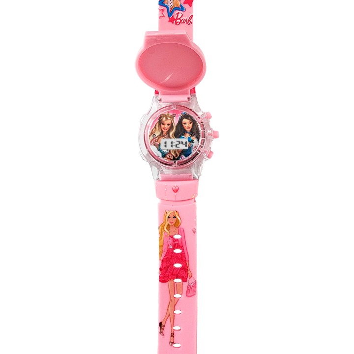 Reloj Niñas Digital Tapa Infantil Luces Sonido Muñeca