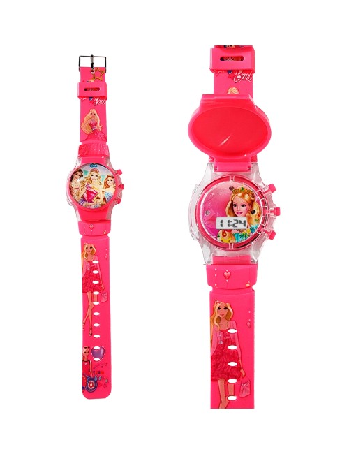 Reloj Niñas Digital Tapa Infantil Luces Sonido Muñeca