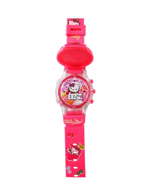 Reloj Niñas Digital Tapa Infantil Luces Sonido Hello Kitty