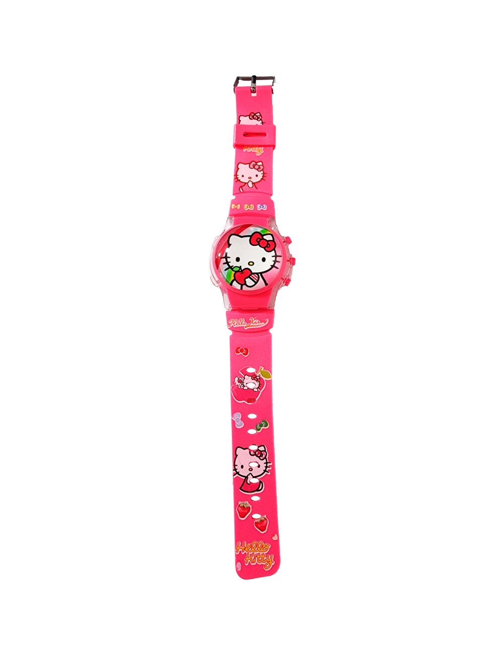 Reloj Niñas Digital Tapa Infantil Luces Sonido Hello Kitty