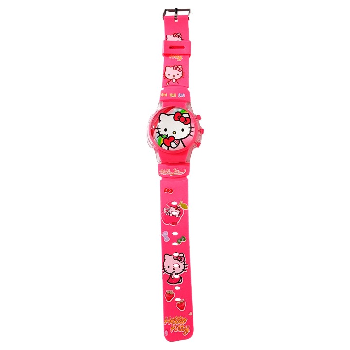 Reloj Niñas Digital Tapa Infantil Luces Sonido Hello Kitty