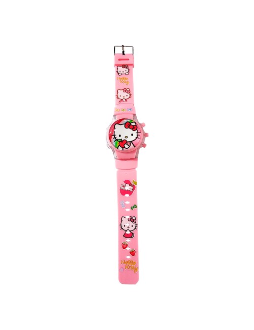 Reloj Niñas Digital Tapa Infantil Luces Sonido Hello Kitty