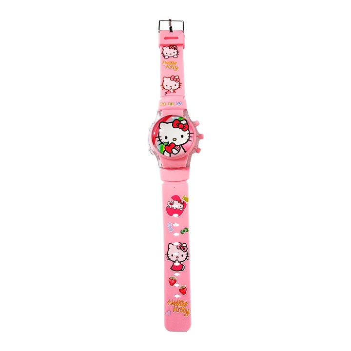 Reloj Niñas Digital Tapa Infantil Luces Sonido Hello Kitty