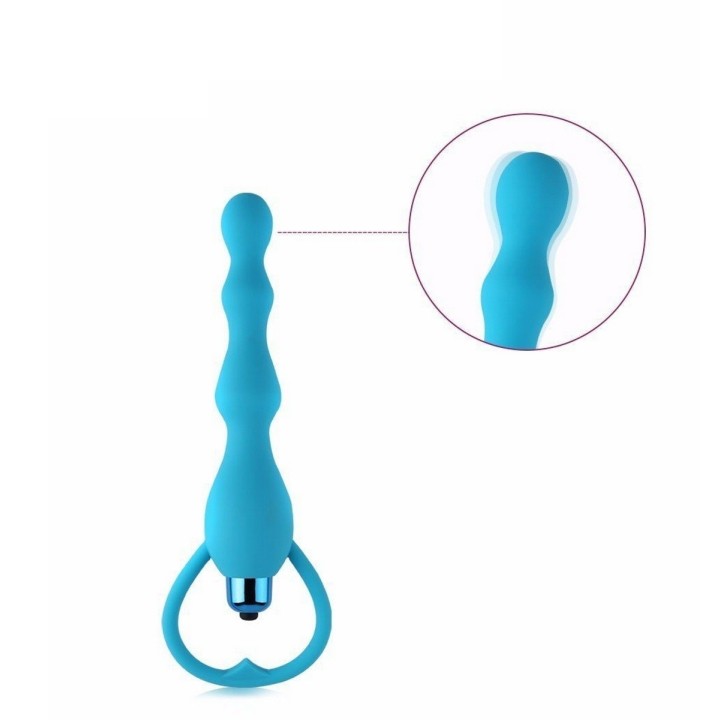 Plug Anal Vibrador Silicona Juguete + Baterias 26495-16