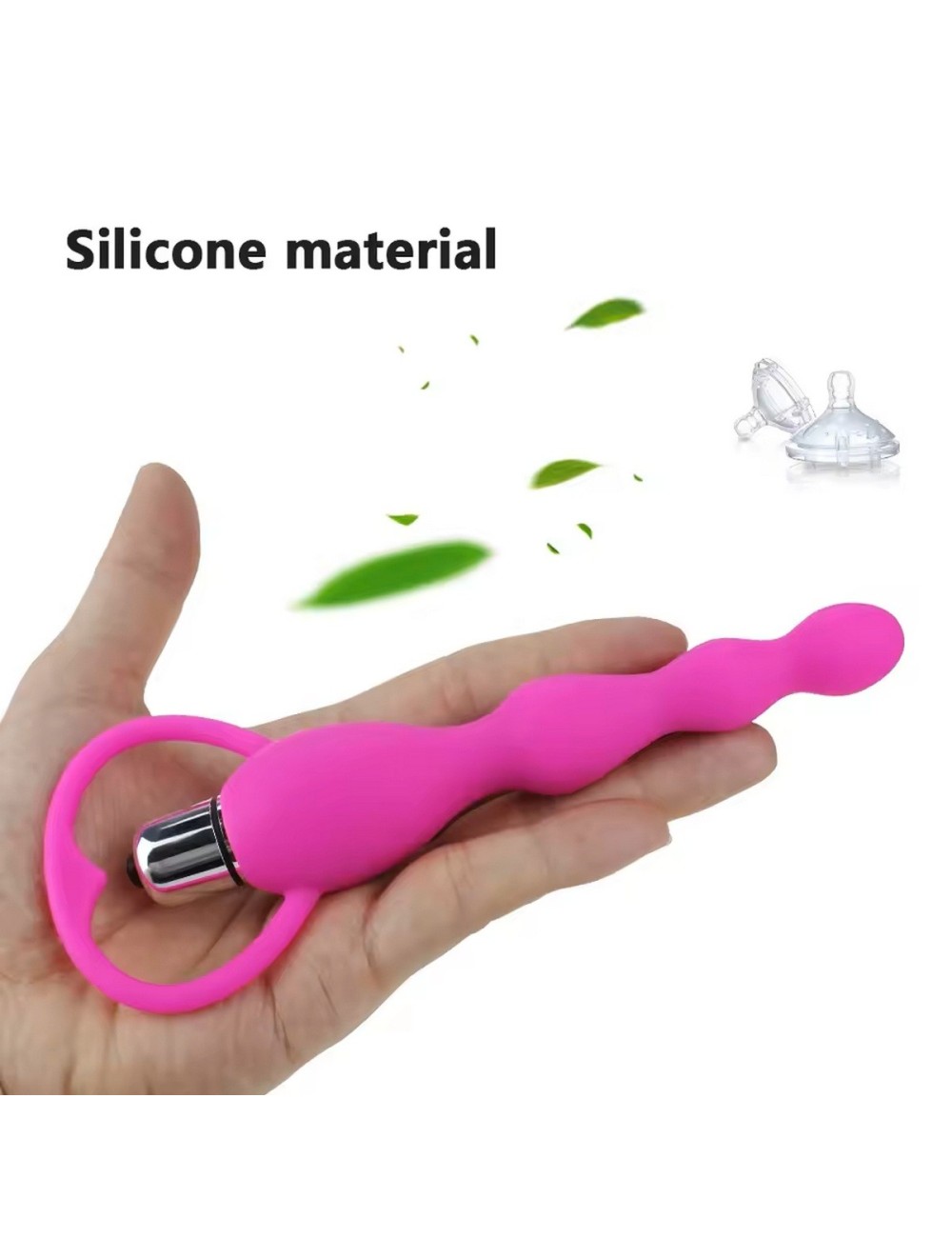 Plug Anal Vibrador Silicona Juguete + Baterias 26495-16