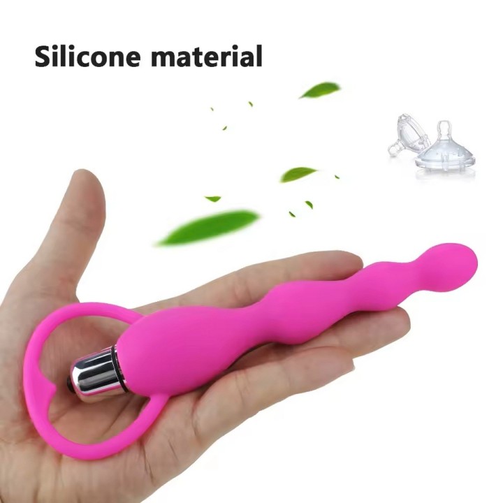 Plug Anal Vibrador Silicona Juguete + Baterias 26495-16