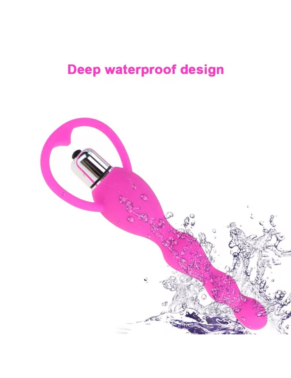 Plug Anal Vibrador Silicona Juguete + Baterias 26495-16