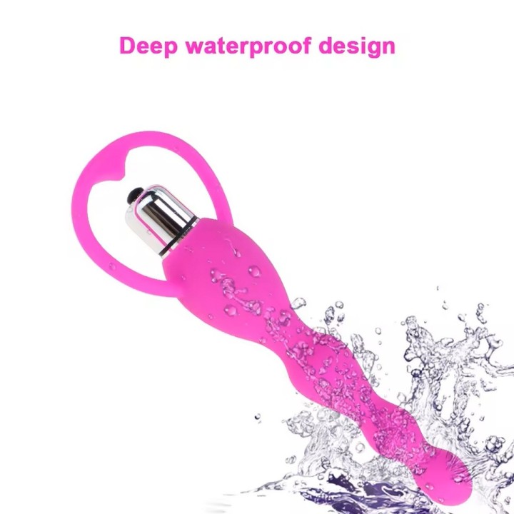 Plug Anal Vibrador Silicona Juguete + Baterias 26495-16