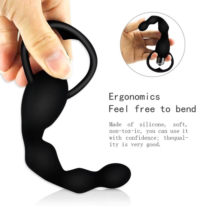 Plug Anal Vibrador Silicona Juguete + Baterias 26495-16