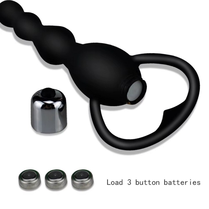 Plug Anal Vibrador Silicona Juguete + Baterias 26495-16