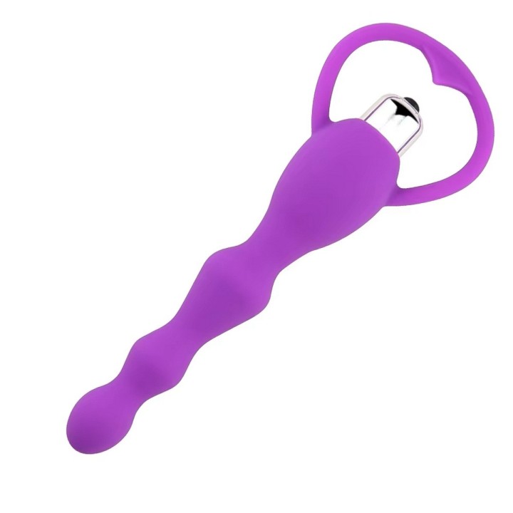 Plug Anal Vibrador Silicona Juguete + Baterias 26495-16