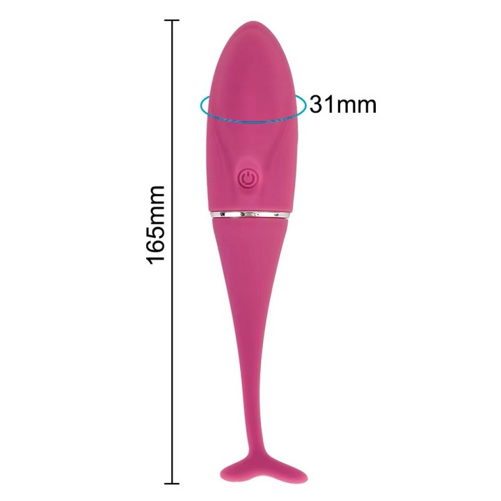 Vibrador Consolador Delfin Recargable Control Movil 26495-42