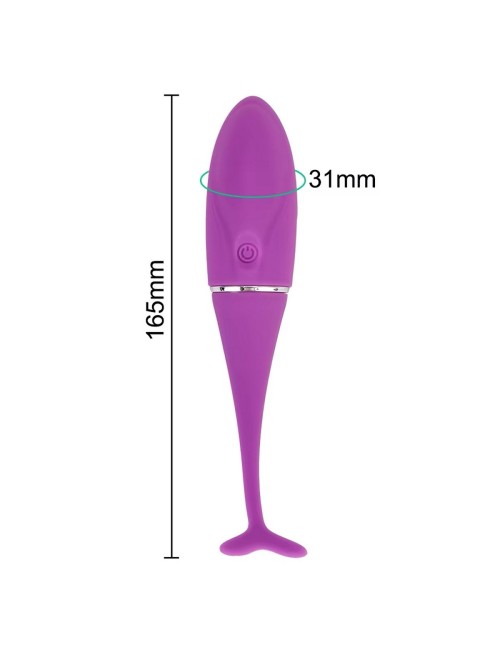 Vibrador Consolador Delfin Recargable Control Movil 26495-42