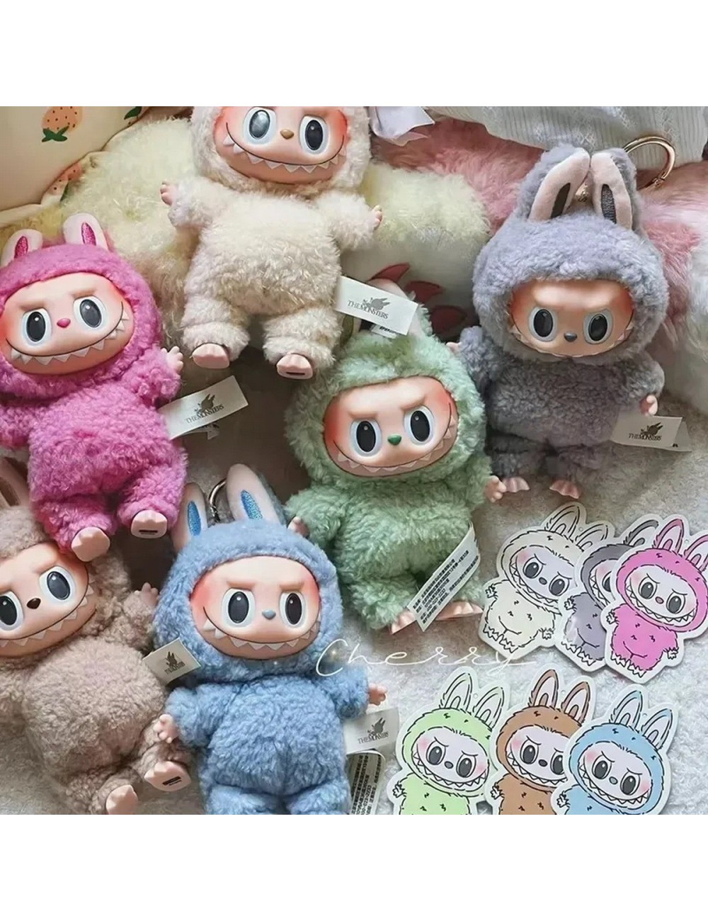 Labubu Macaron Peluche Figura Monsters Colección Sorpresa X1