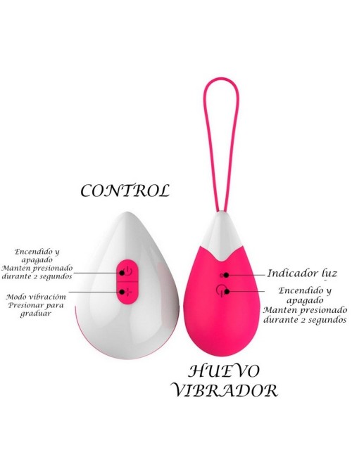 Vibrador Huevo Recargable Control Juguete Punto G 26495-13