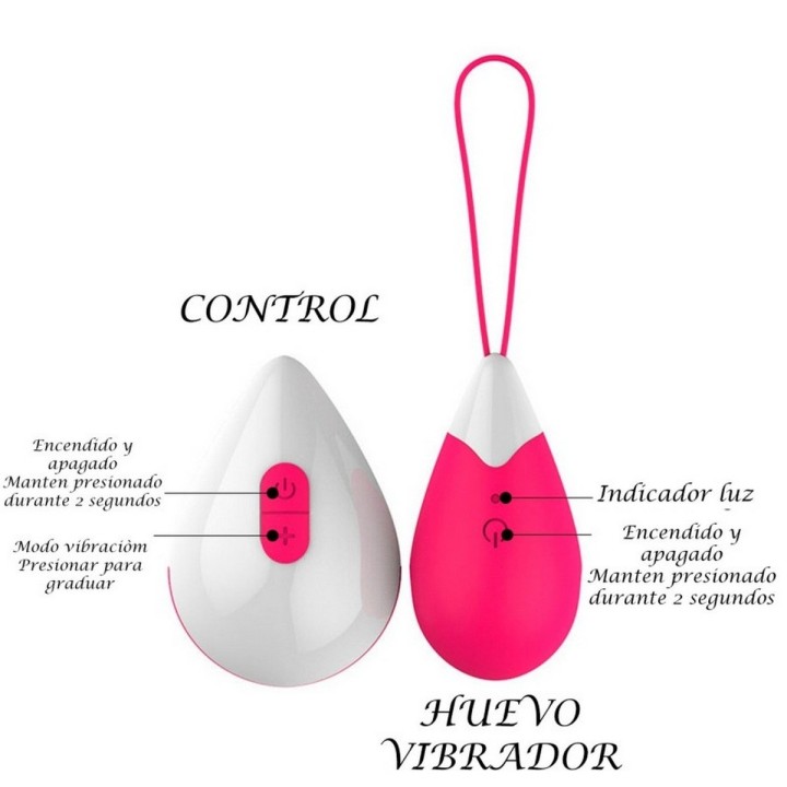 Vibrador Huevo Recargable Control Juguete Punto G 26495-13