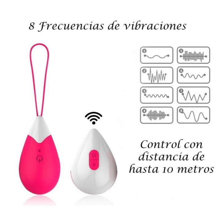 Vibrador Huevo Recargable Control Juguete Punto G 26495-13