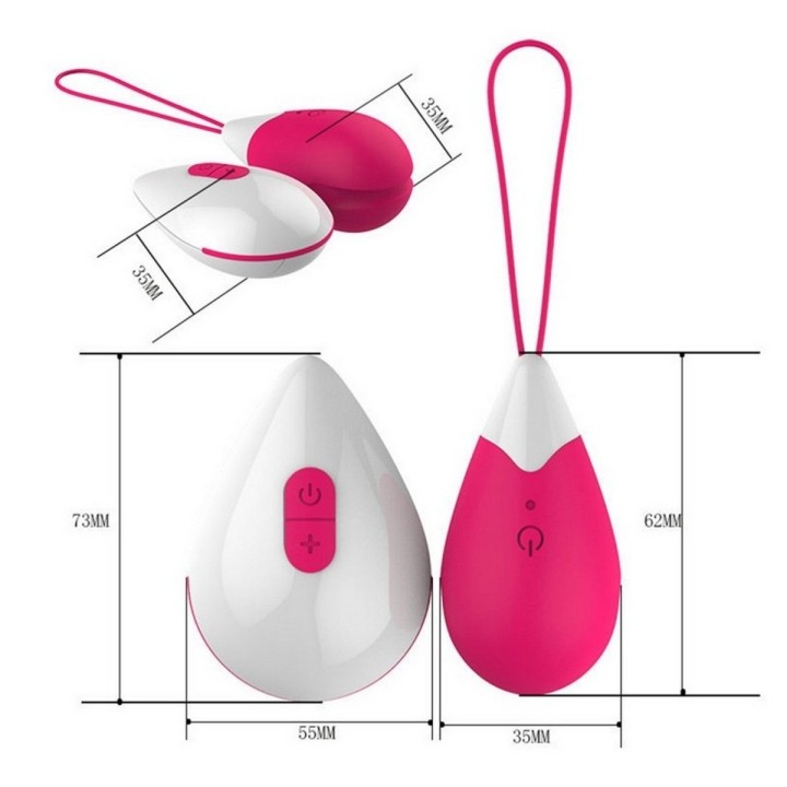 Vibrador Huevo Recargable Control Juguete Punto G 26495-13