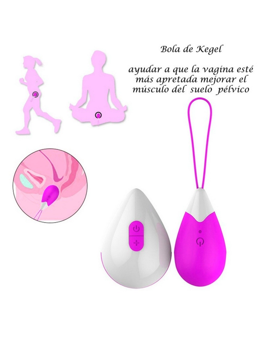 Vibrador Huevo Recargable Control Juguete Punto G 26495-13