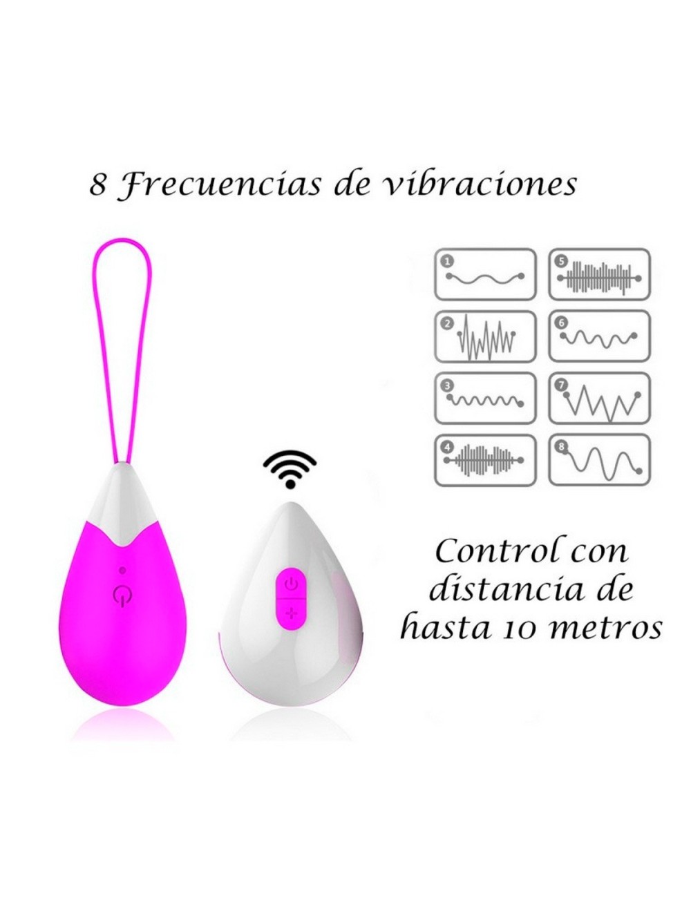 Vibrador Huevo Recargable Control Juguete Punto G 26495-13