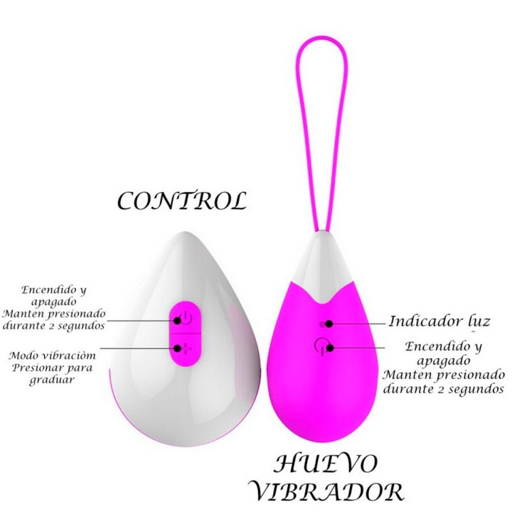 Vibrador Huevo Recargable Control Juguete Punto G 26495-13