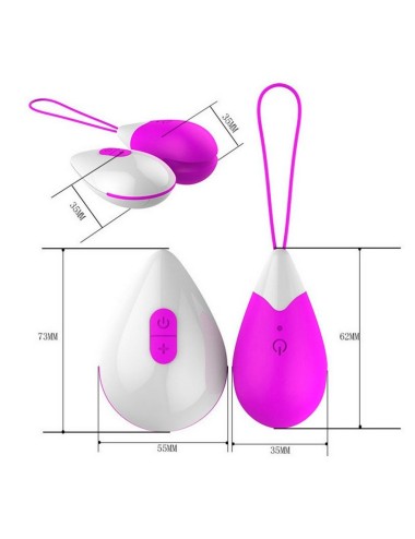 Vibrador Huevo Recargable Control Juguete Punto G 26495-13