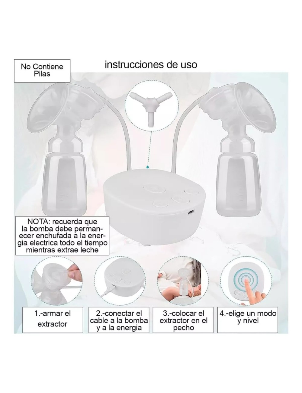Extractor De Leche Eléctrico Breast Pump My-371
