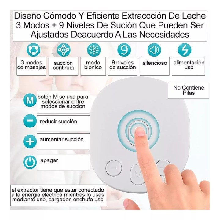 Extractor De Leche Eléctrico Breast Pump My-371
