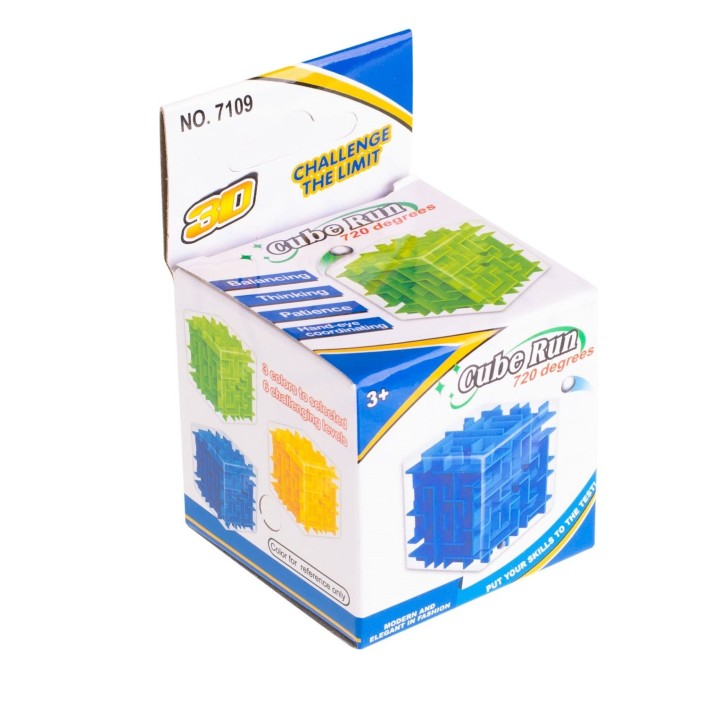 Cubo Laberinto 3d Mágico Juego Didáctico Ingenio 720 Grados