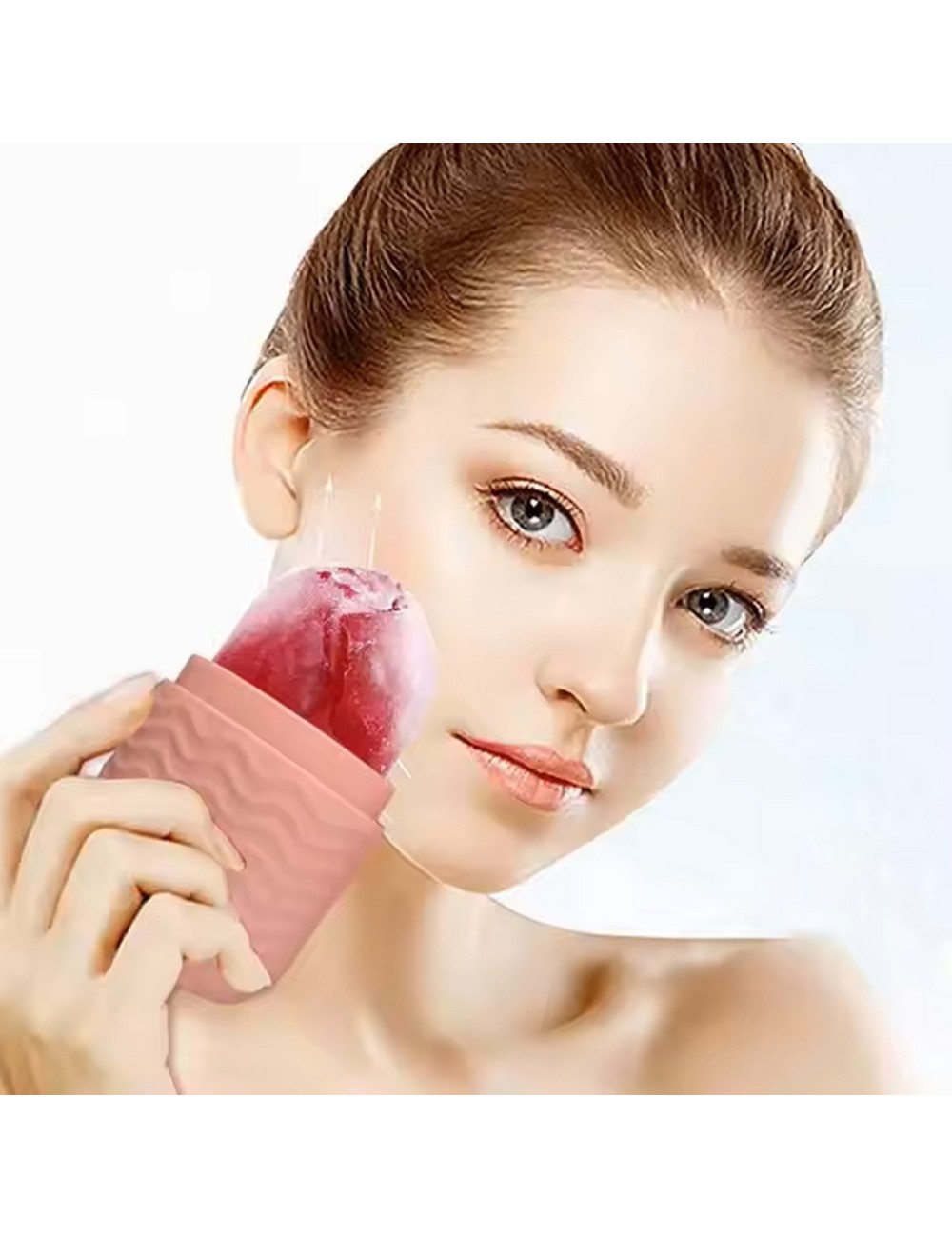 Rodillo Molde Hielo Masajeador Facial Hieloterapia Ice Face