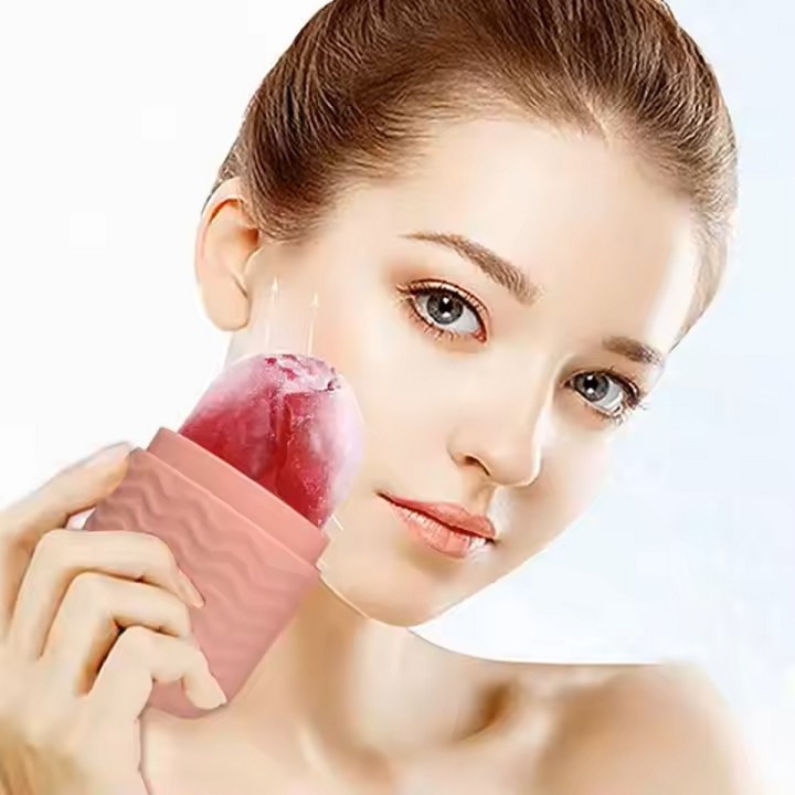 Rodillo Molde Hielo Masajeador Facial Hieloterapia Ice Face
