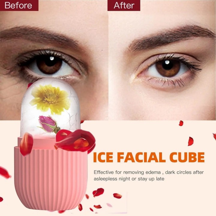 Rodillo Molde Hielo Masajeador Facial Hieloterapia Ice Face