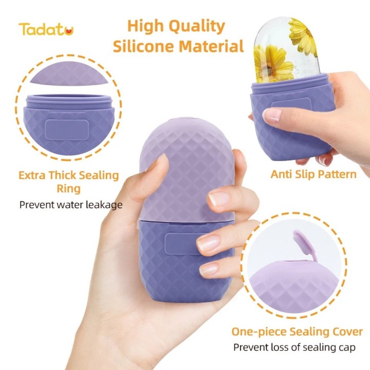 Rodillo Molde Hielo Masajeador Facial Hieloterapia Ice Face
