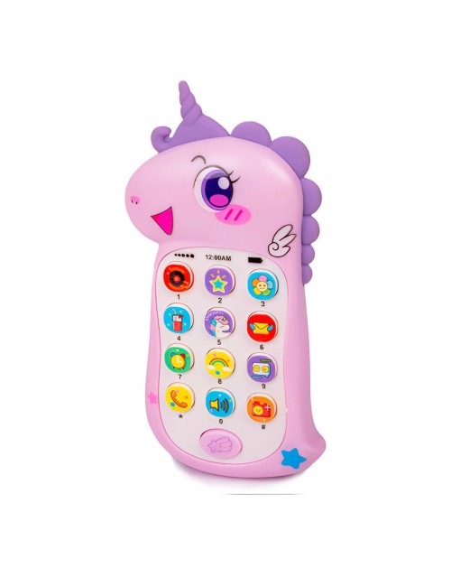 Teléfono Celular Juguete Musical Unicornio Niña + Bateria