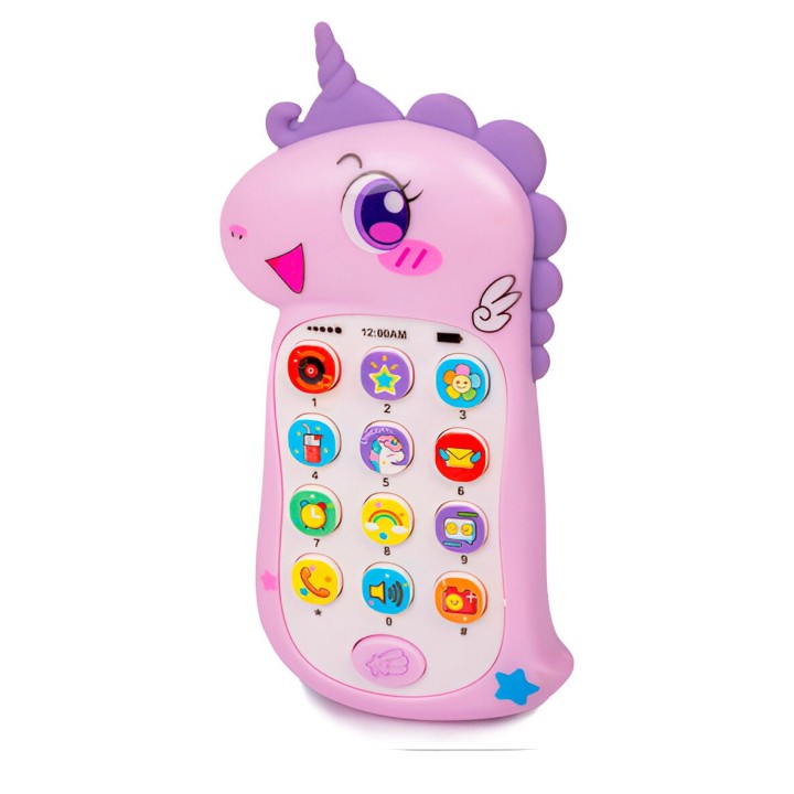 Teléfono Celular Juguete Musical Unicornio Niña + Bateria