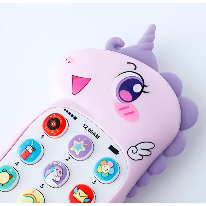 Teléfono Celular Juguete Musical Unicornio Niña + Bateria