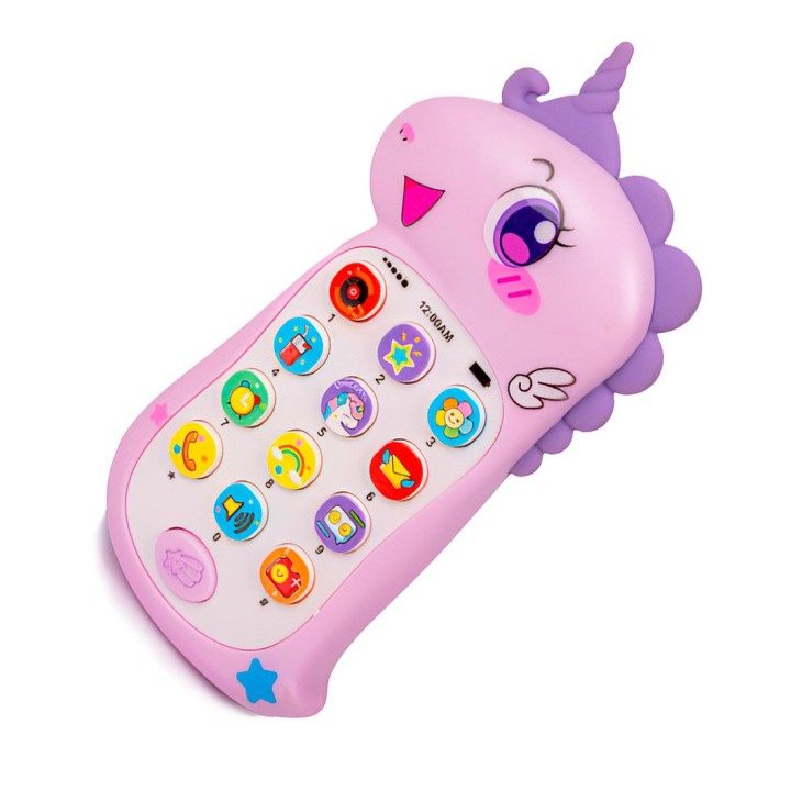 Teléfono Celular Juguete Musical Unicornio Niña + Bateria