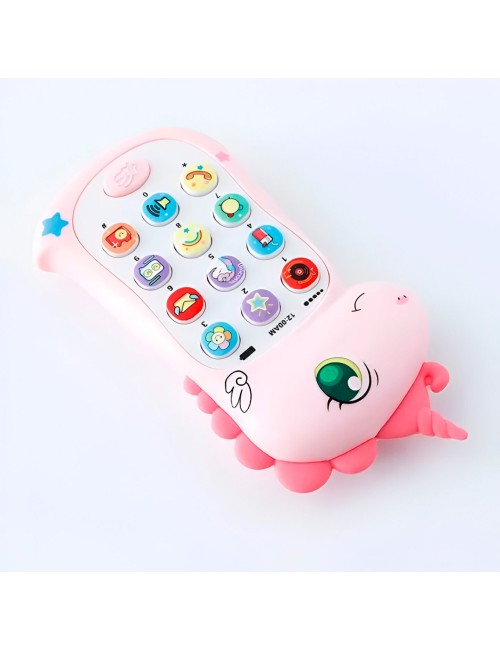 Teléfono Celular Juguete Musical Unicornio Niña + Bateria