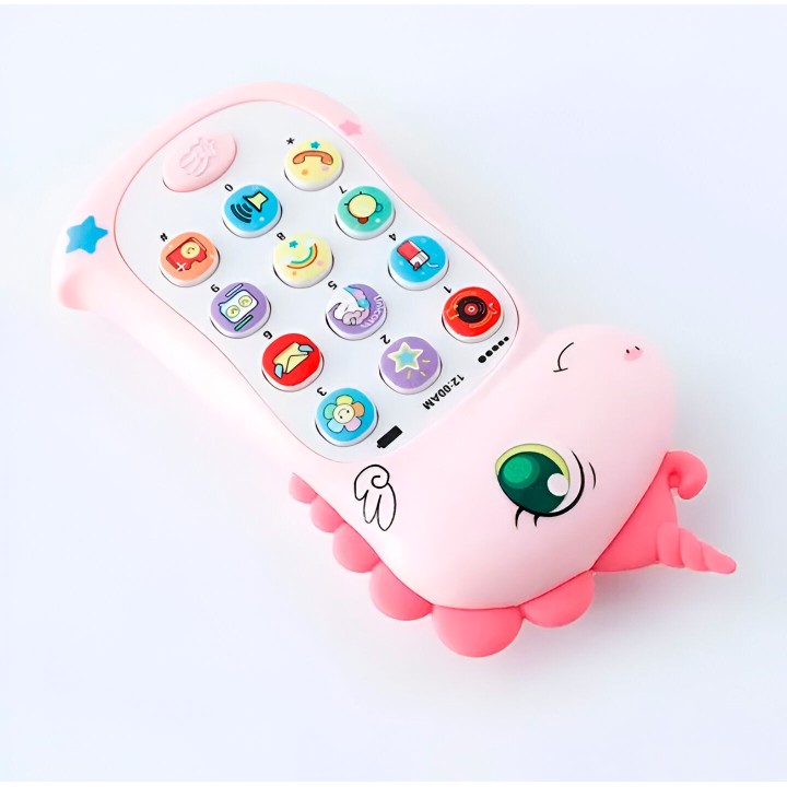 Teléfono Celular Juguete Musical Unicornio Niña + Bateria
