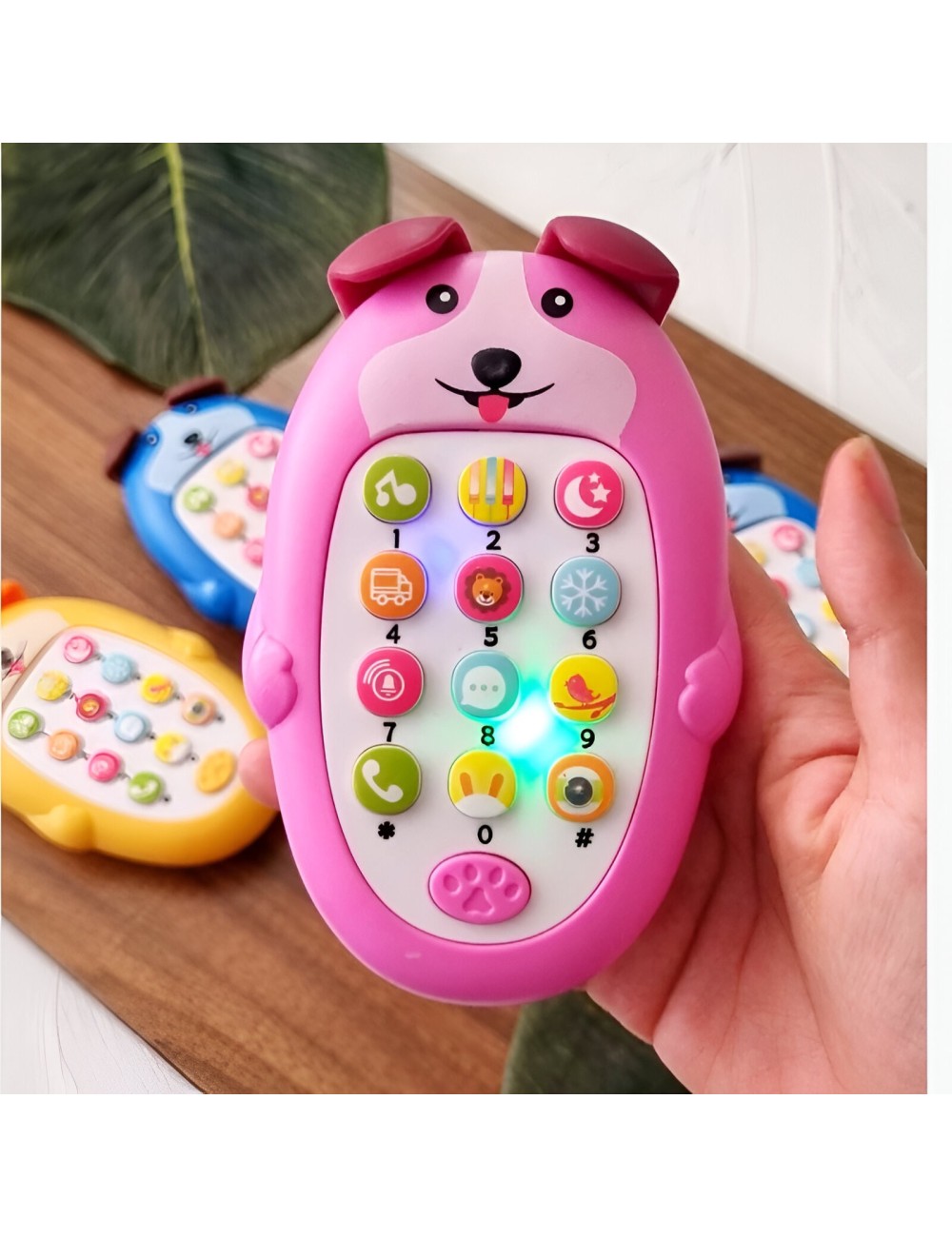 Teléfono Celular Juguete Musical Perrito Niño Bebe + Bateria