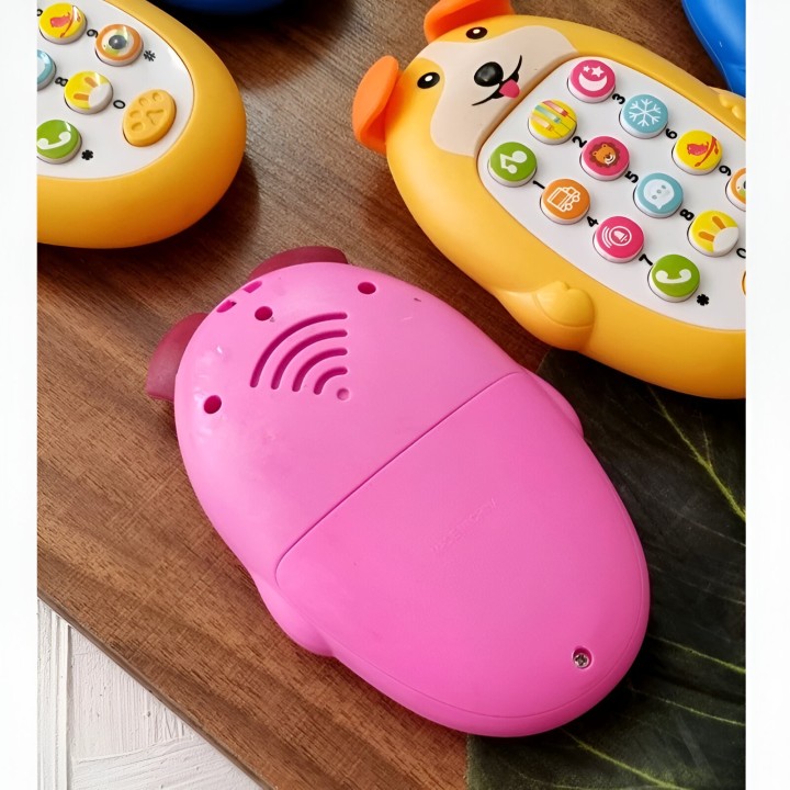 Teléfono Celular Juguete Musical Perrito Niño Bebe + Bateria