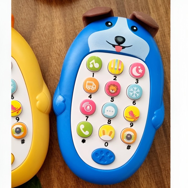 Teléfono Celular Juguete Musical Perrito Niño Bebe + Bateria