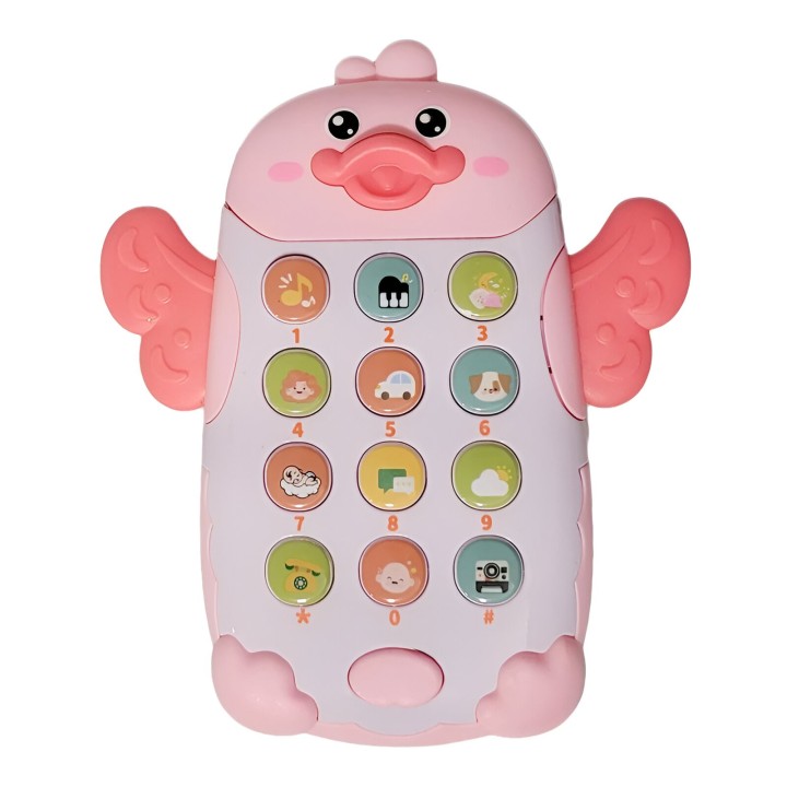 Teléfono Celular Juguete Musical Pato Niño Bebe + Baterias