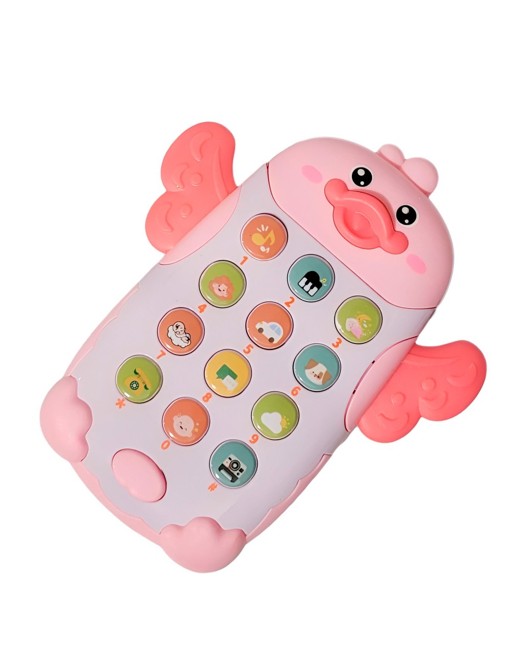 Teléfono Celular Juguete Musical Pato Niño Bebe + Baterias