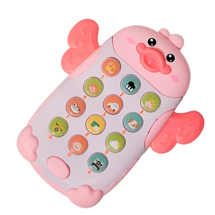 Teléfono Celular Juguete Musical Pato Niño Bebe + Baterias